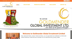 Desktop Screenshot of goldmenderglobal.com